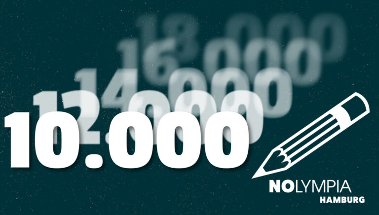 Mehr als 10.000 Unterschriften für NOlympia Hamburg