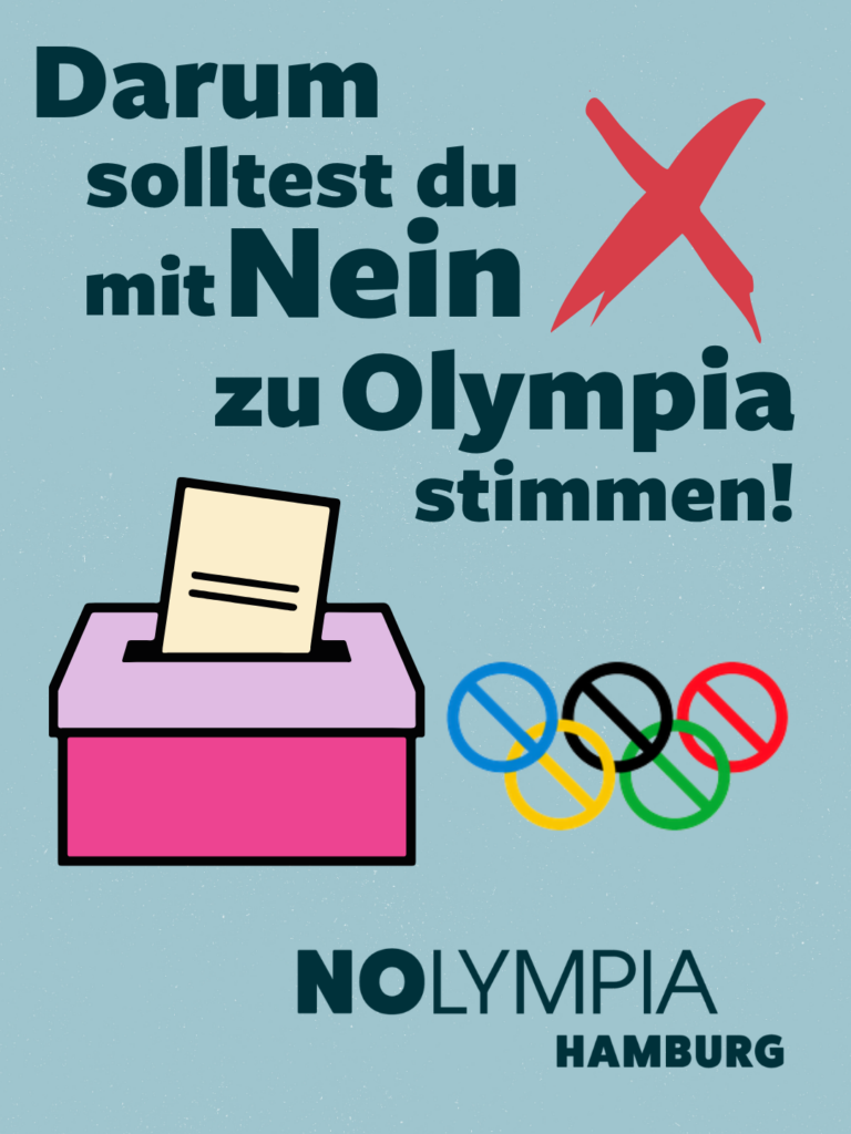 Darum solltest du mit Nein zu Olympia stimmen!