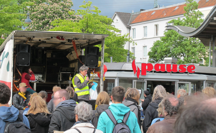 Pegelstand Olympische Spiele: Debatte in Wilhelmsburg