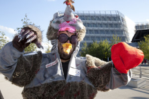 Maskottchen-Befreiung durch Nolympia